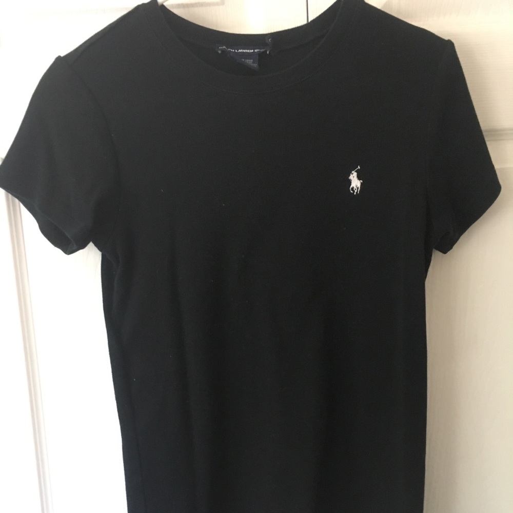 Black Ralph Lauren sport cotton t shirt